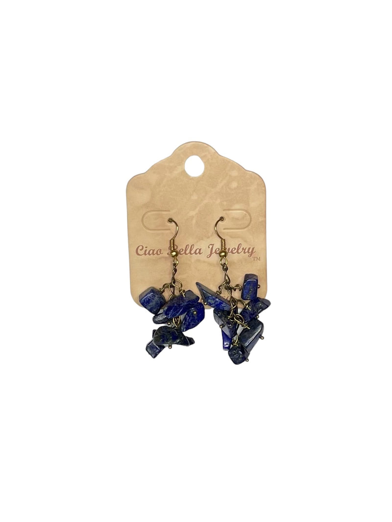 Handmade Gemstone Cluster Earrings, Dangle Earrings, Unique Jewelry Gifts