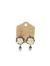 Rose Flower Earrings | Victorian Romantic Floral Jewelry | Assorted Colors