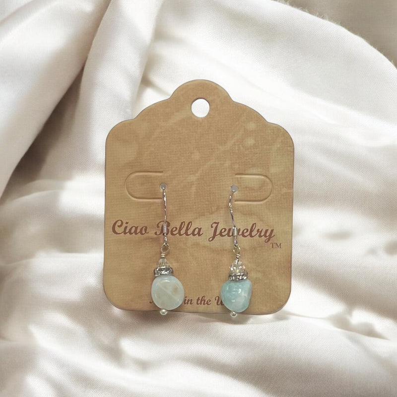 Amazonite Sterling Silver Dangle Earrings