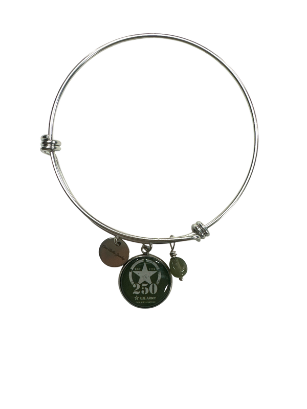 Officially Licensed Military Bangle Bracelet – 250th Anniversary Collection (Army, Navy, Marine)