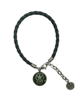 Officially Licensed Military Leather Rope Charm Bracelet – 250th Anniversary Collection (Army, Navy, Marine)