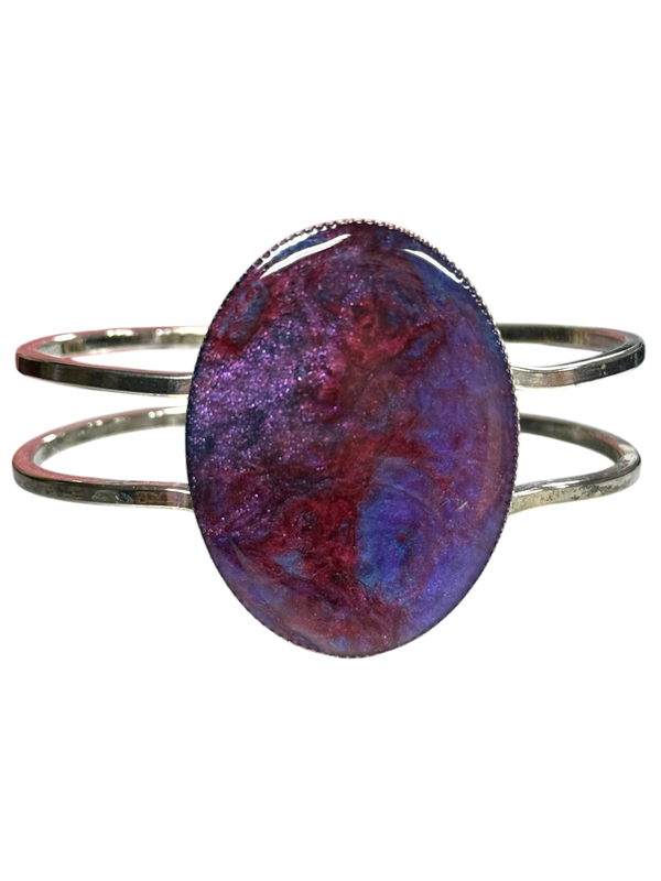 Celestial Nebula Cuff Bracelet