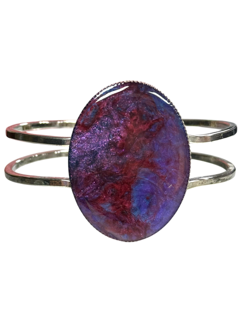 Celestial Nebula Cuff Bracelet