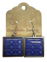 Quilt Mosaic Ensemble - Patterned Necklace & Earrings Set
