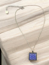 Quilt Mosaic Ensemble - Patterned Necklace & Earrings Set