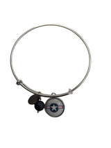 Air Force Seal Bangle Bracelet | Stainless Steel, Lapis Blue, Officially Licensed