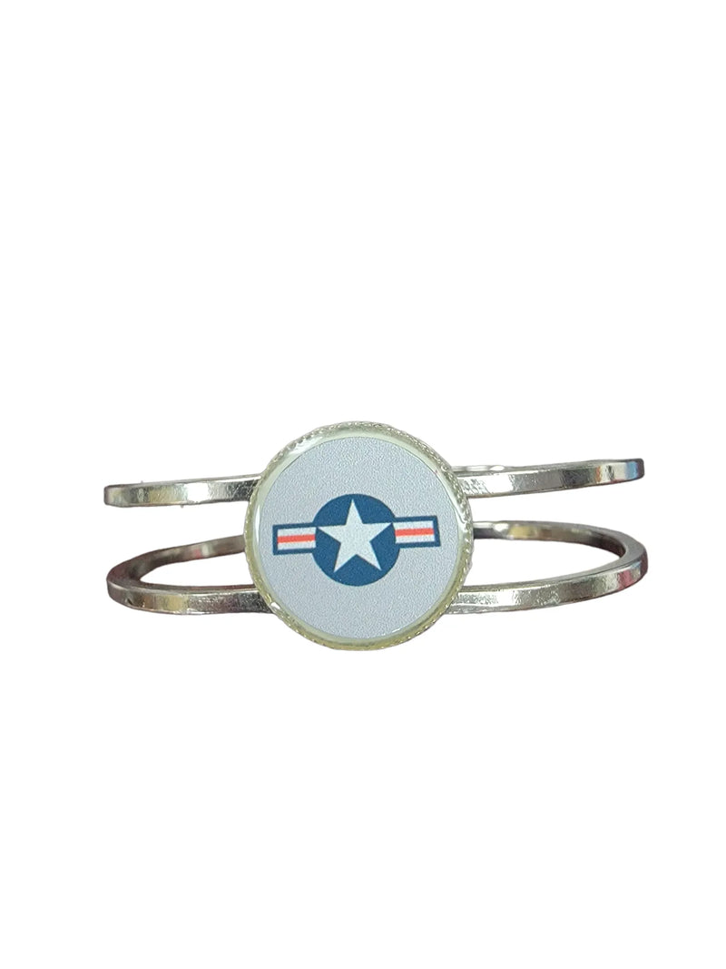 Officially Licensed Military Industrial Cuff Bracelet - Stainless Steel