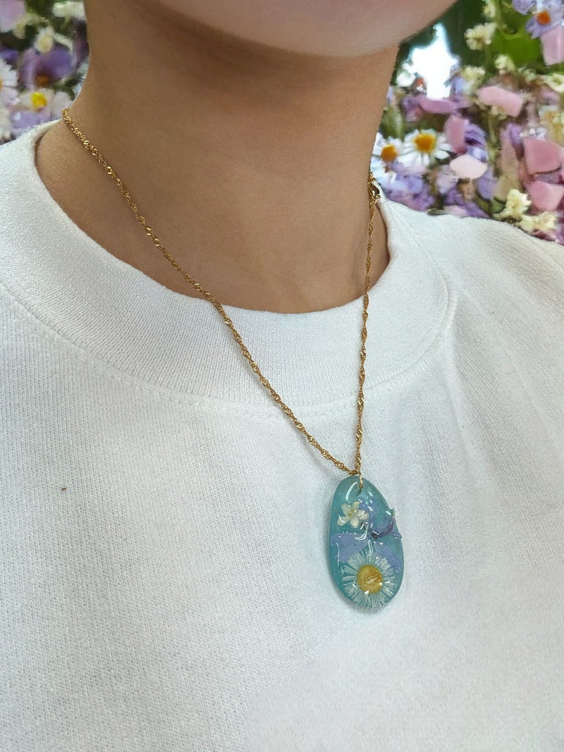 Ocean Bloom Pendant Necklace
