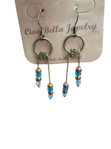 Handmade Bar Drop Beaded Earrings