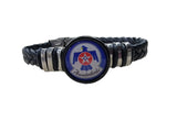 Officially Licensed USAF Braided Leather Bracelet (Gift Boxed)