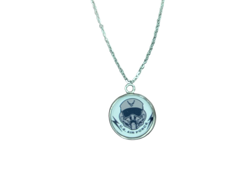 Officially Licensed Military Pendant Necklace in Gold or Silver