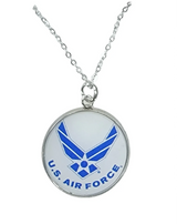 Officially Licensed Military Pendant Necklace in Gold or Silver - Gift Packed, Handmade, Stainless Steel