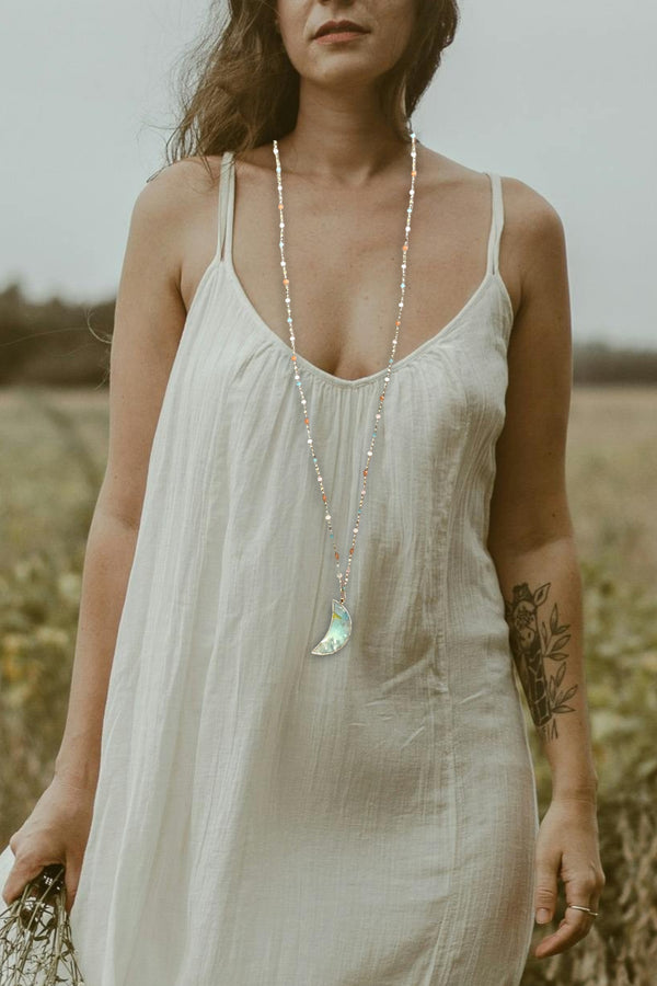 Celestial Amazonite Pendant Necklace | Unique and Mystical