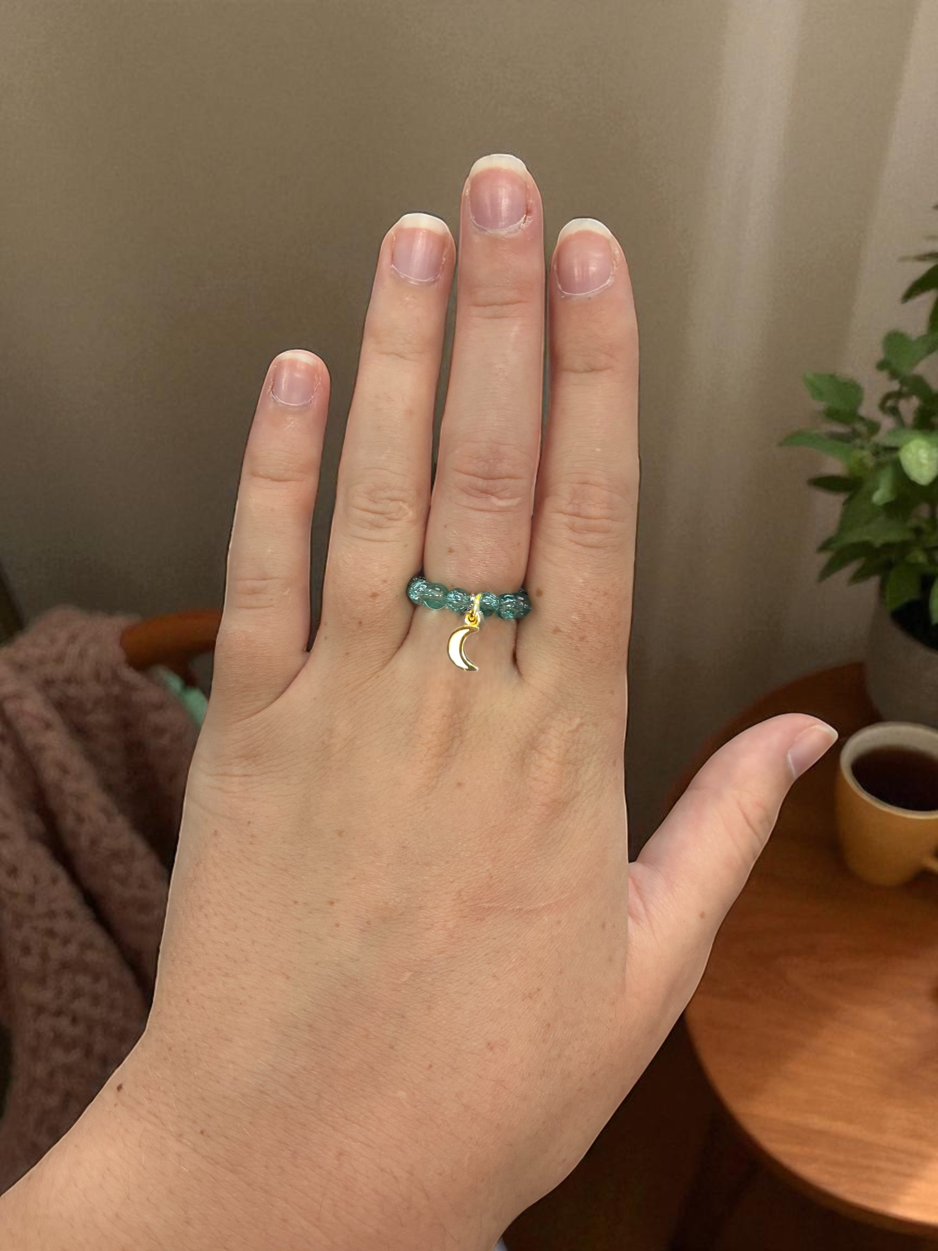 Beaded Stretch Rings with Charms: Handmade Jewelry for Every Style