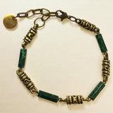 Ancient Oasis Aqua Terra Jasper and Gold Filigree Jewelry Set