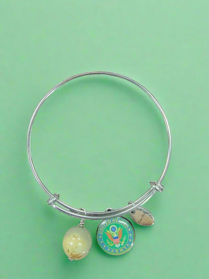 Army Seal or Army Star Bangle Bracelet - Officially Licensed