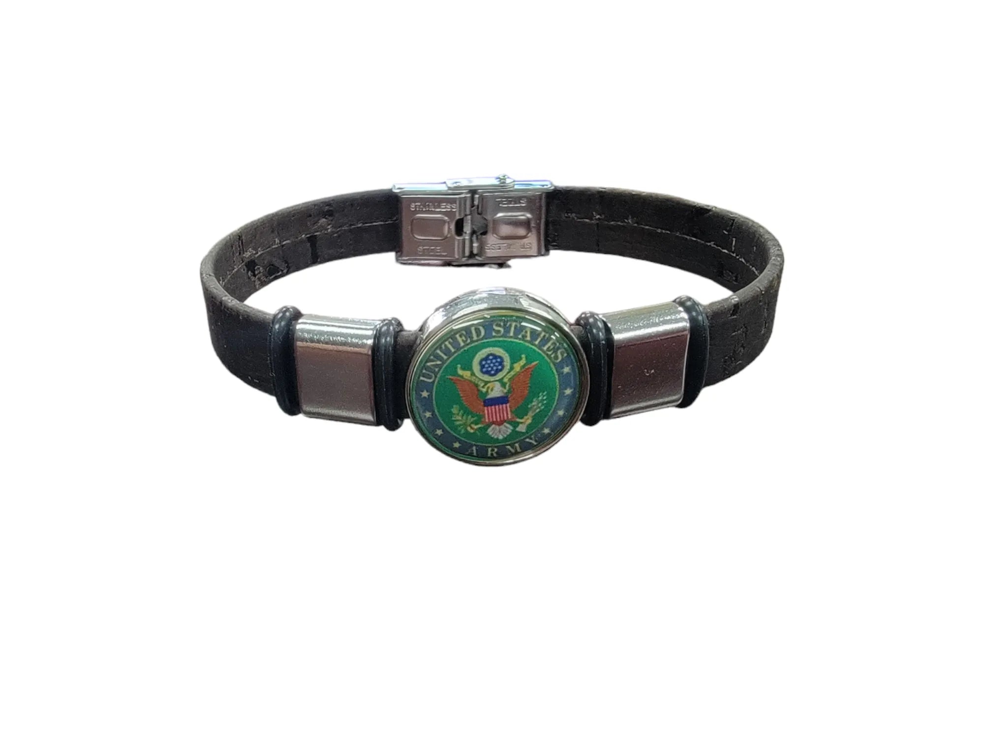Army Seal Unisex, Sustainable, Brown, Cork Bracelet - Various Sizes, Officially Licensed