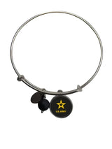 Army Seal or Army Star Bangle Bracelet | Officially Licensed, Stainless Steel, One Size Fits Most