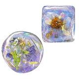 Pressed Flower Resin Magnet, Botanical Magnet, Floral Fridge Magnet