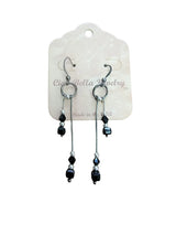 Handmade Bar Drop Beaded Earrings