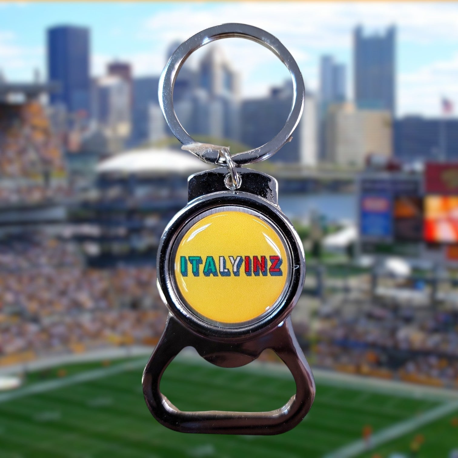 Pittsburgh Italyinz Keyring Bottle Opener