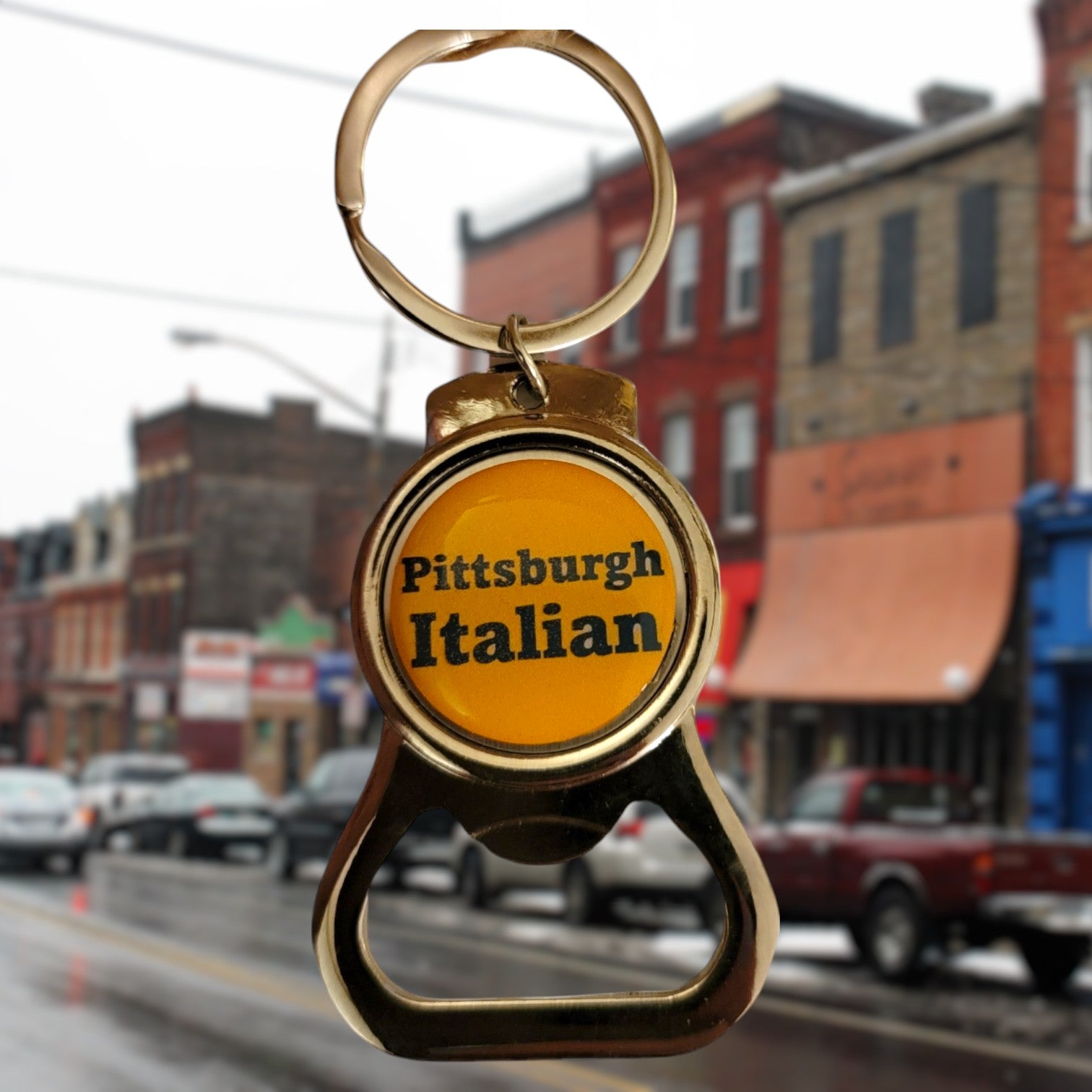 Yinzer Jagoff Pittsburgh Dad & Fun Themed Keyring Bottle Openers