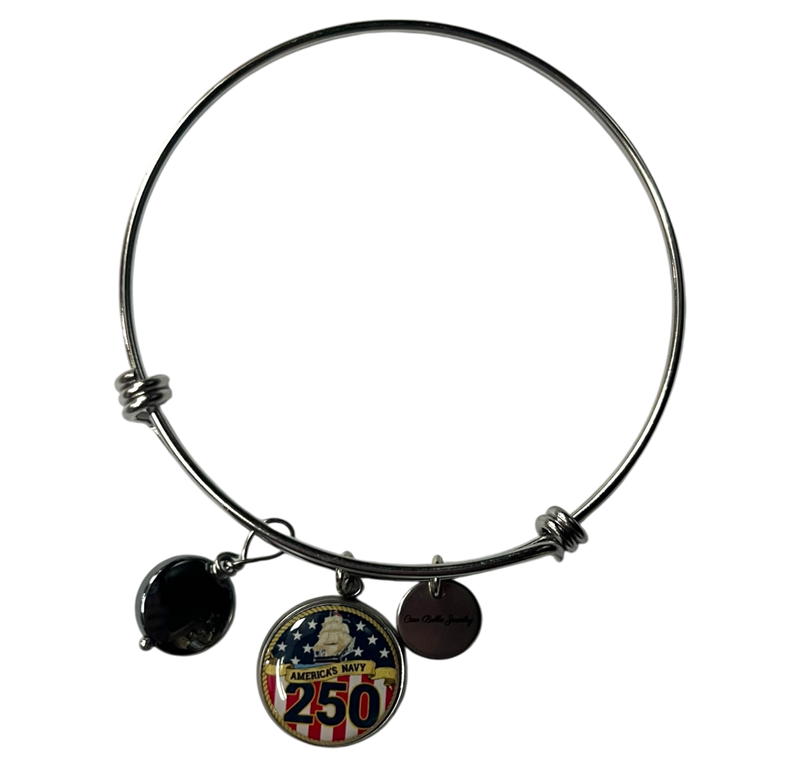 Officially Licensed Military Bangle Bracelet – 250th Anniversary Collection (Army, Navy, Marine)