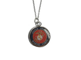 Officially Licensed Military Pendant Necklace in Gold or Silver - Gift Packed, Handmade, Stainless Steel