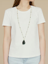 Black Pyrite Pendant Necklace | A Bold and Edgy Statement Piece