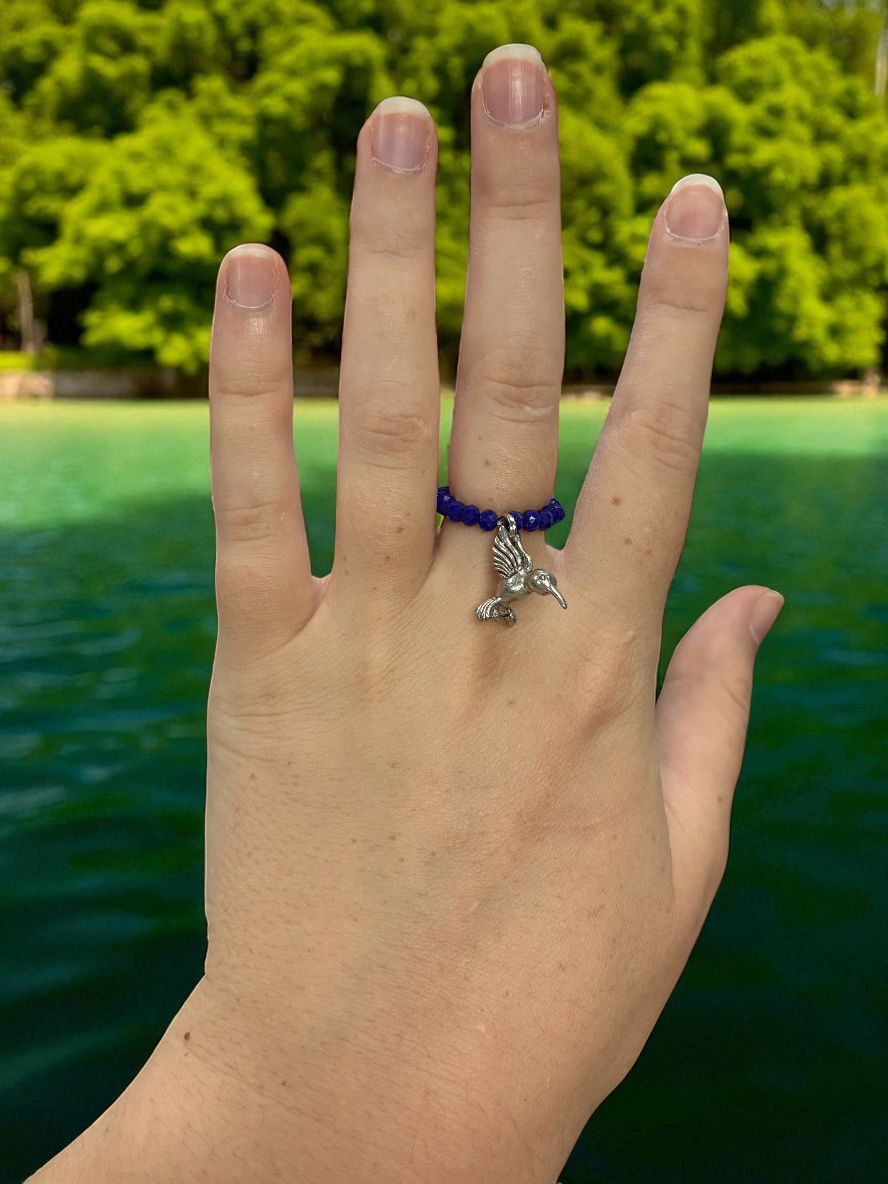 Beaded Stretch Rings with Charms: Handmade Jewelry for Every Style