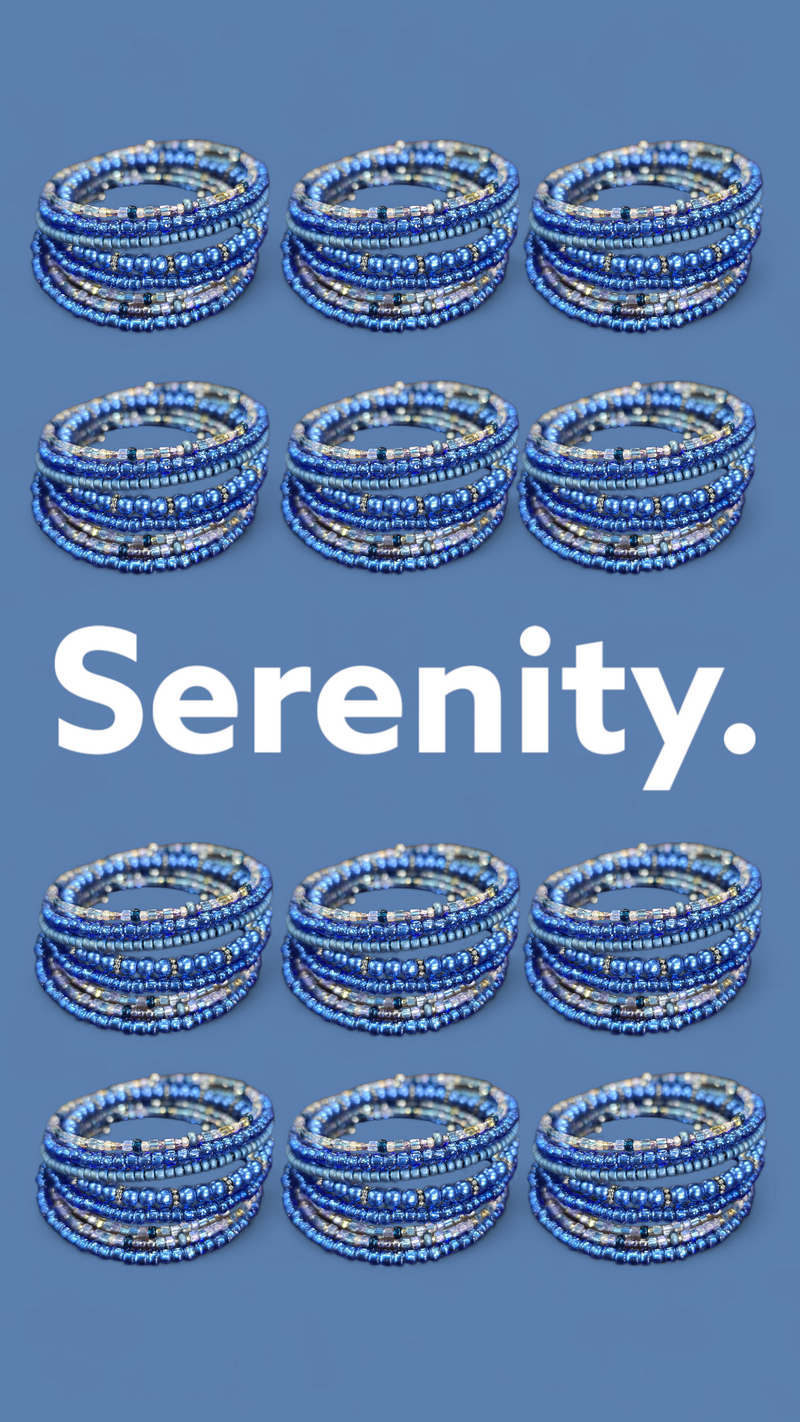 Michelle Marie's Elegant Blue Stacking Bracelet Jewelry