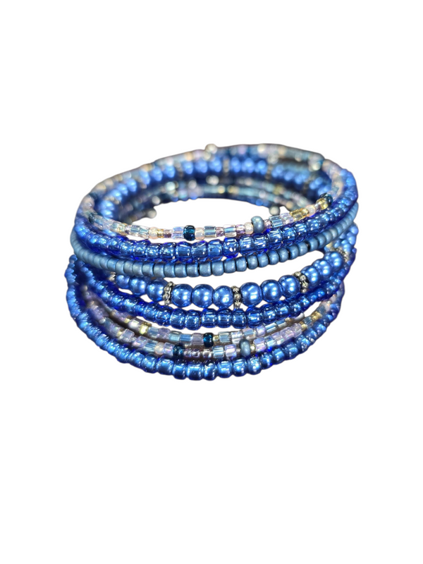 Michelle Marie's Elegant Blue Stacking Bracelet Jewelry