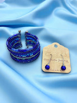 Elegant Blue Murano Glass Jewelry Set | A Touch of Timeless Sophistication