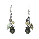 Bronze Owl Charm Dangle Earrings | A Wise and Elegant Way to Add a Touch of Nature to Your Outfit