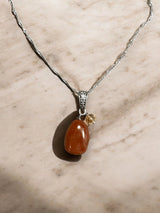 Carnelian Stone Necklace | A Touch of Earthy Elegance