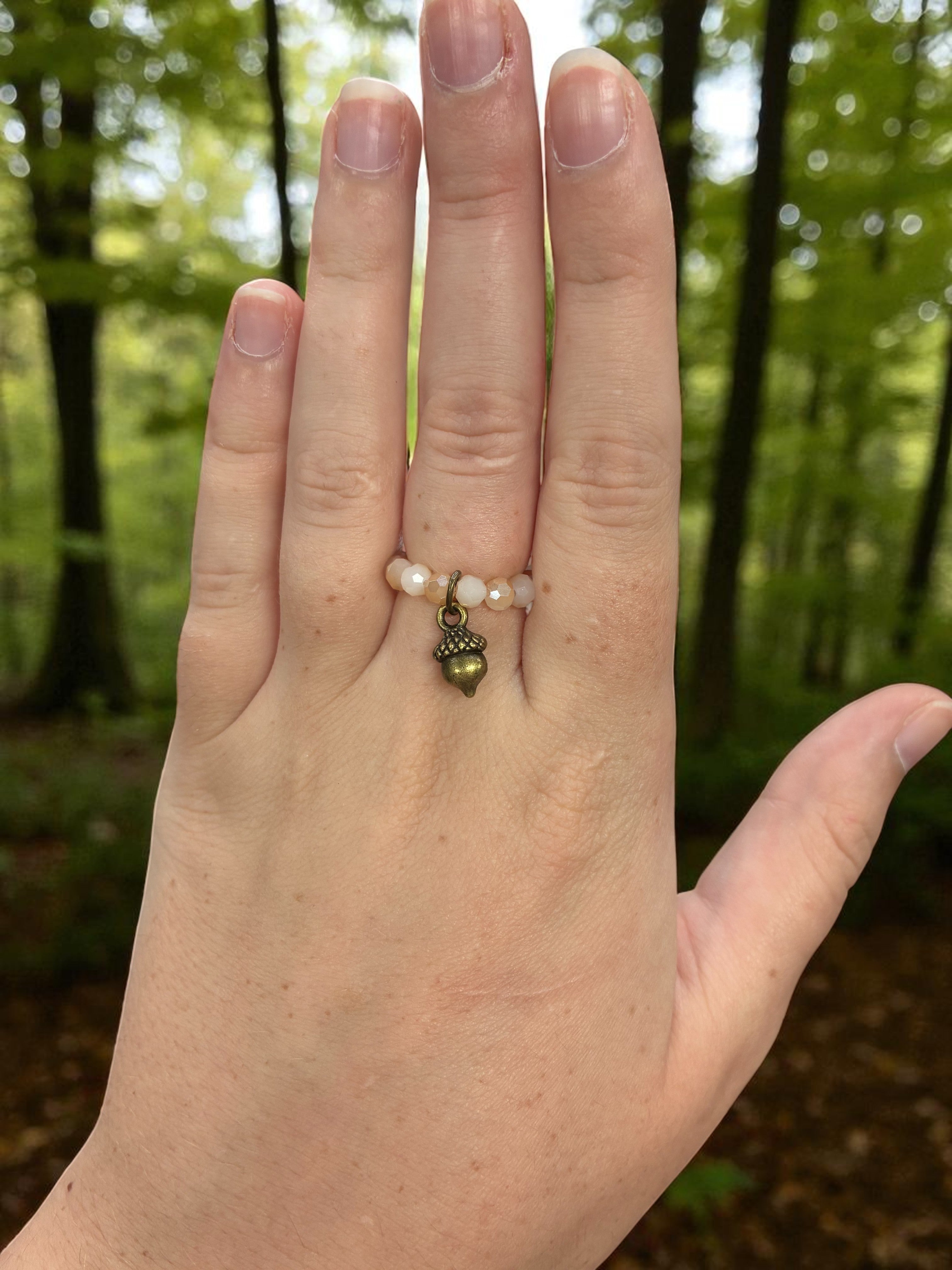 Beaded Stretch Rings with Charms: Handmade Jewelry for Every Style