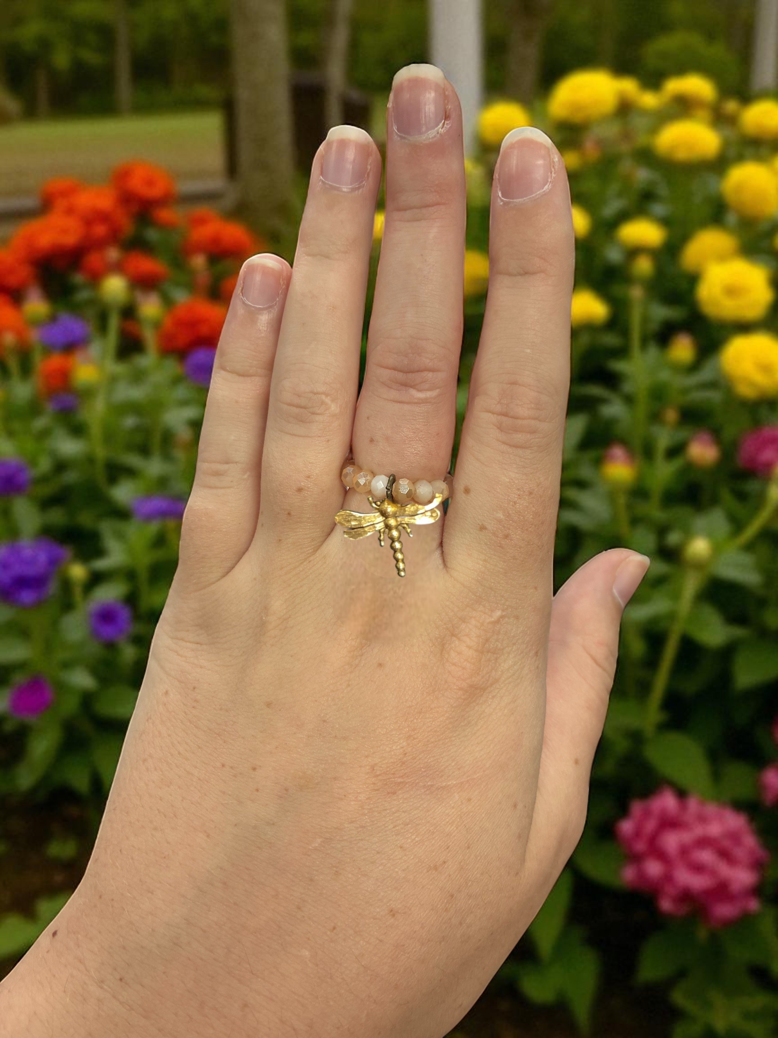 Beaded Stretch Rings with Charms: Handmade Jewelry for Every Style