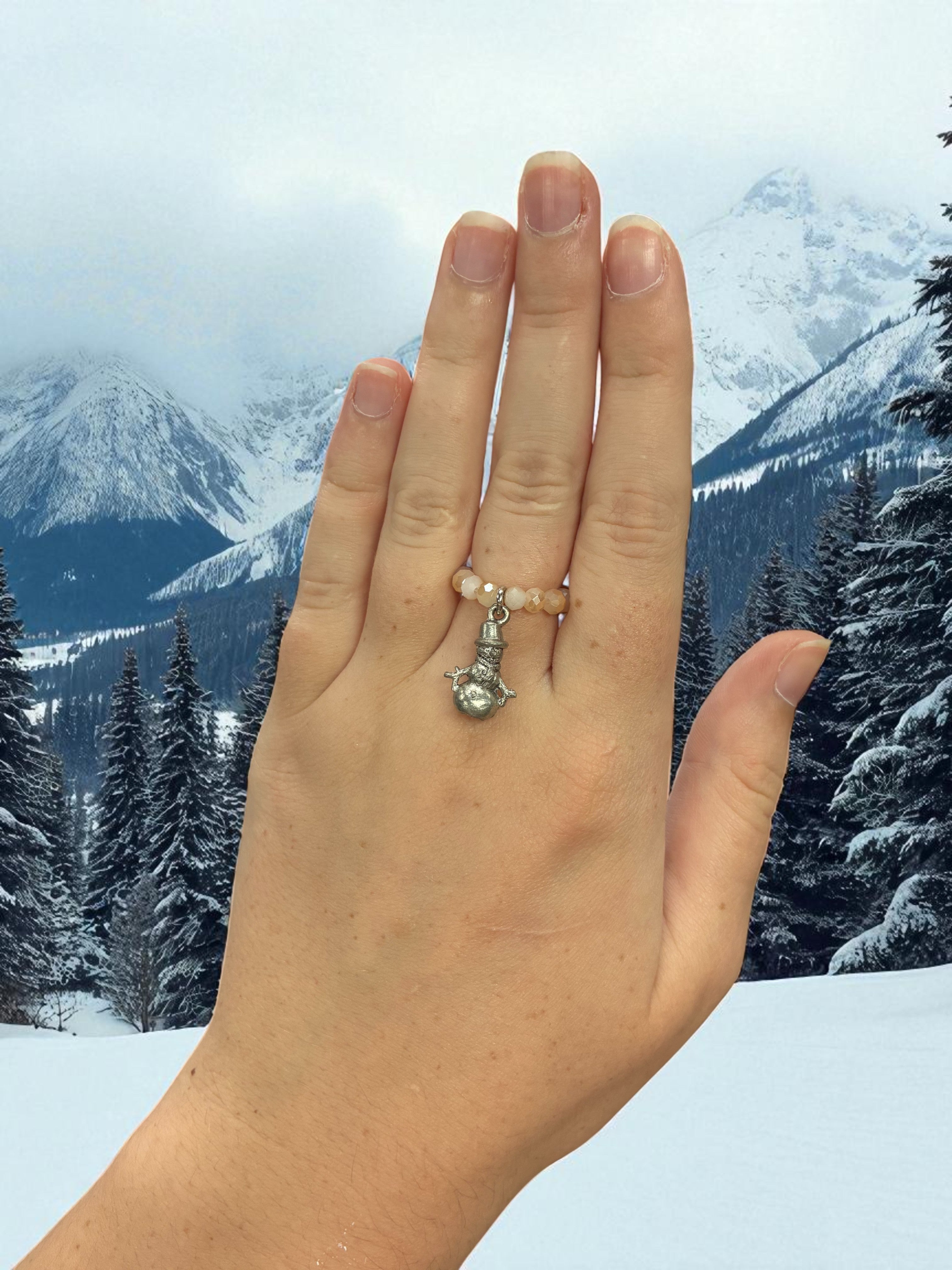 Beaded Stretch Rings with Charms: Handmade Jewelry for Every Style