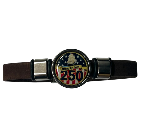 Officially Licensed Navy Cork Bracelet - 250th Anniversary Collection