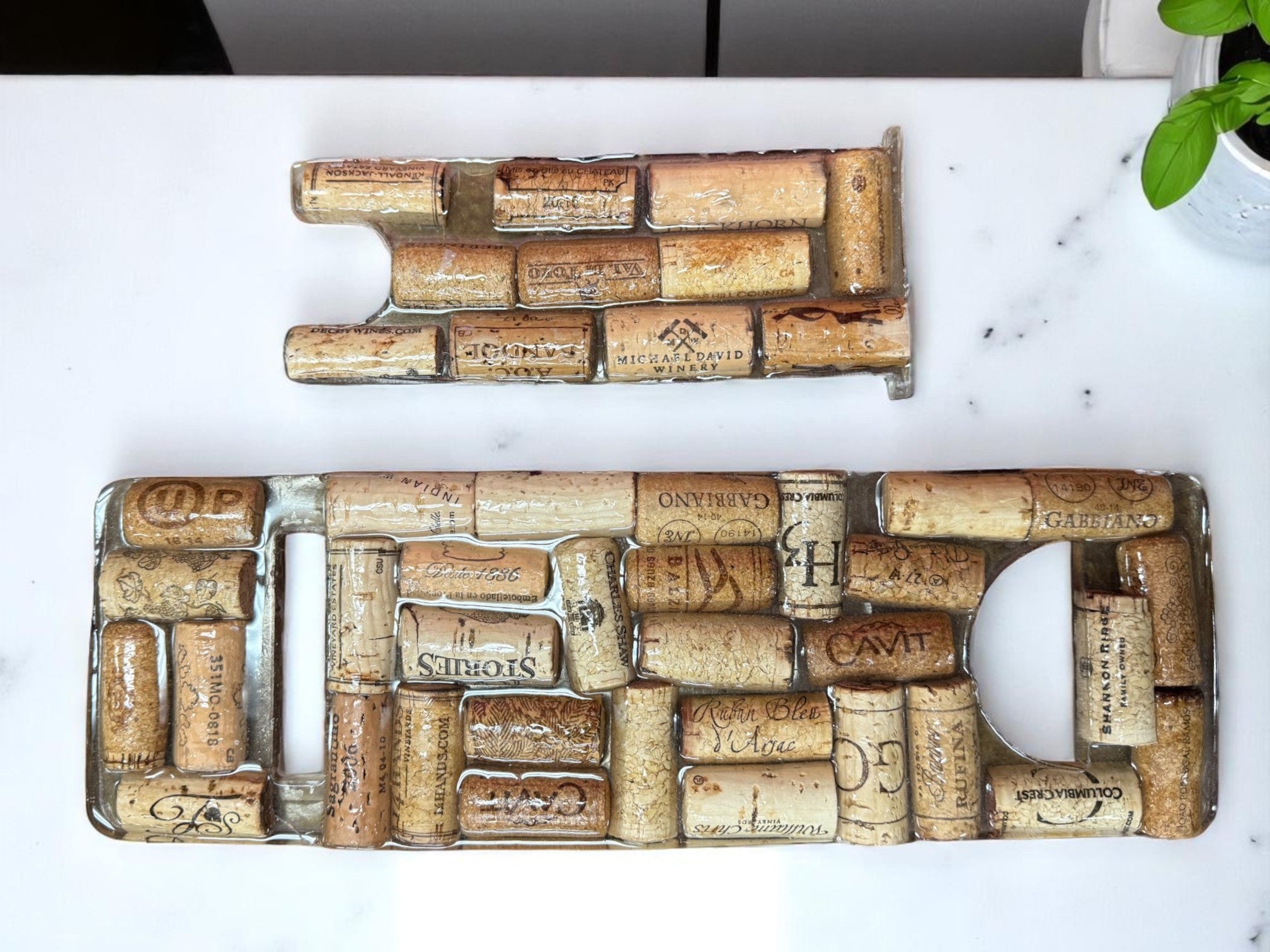 Vineyard Reverie Wine Bottle Holder - Hand-Picked Cork & Resin