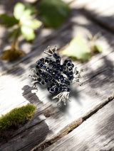 Sparkling Crystal Frog Brooch | A Whimsical and Unique Accessory | Green or Blue