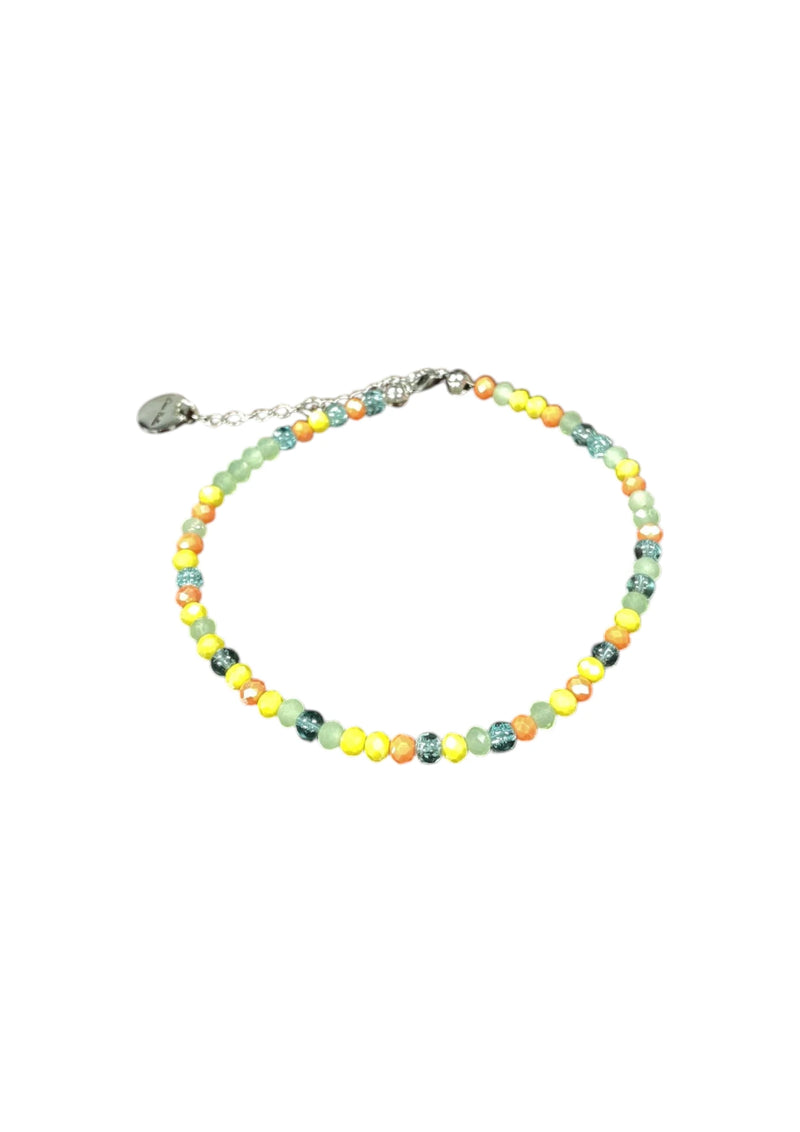 Sparkling Crystal Anklet with Extender Chain | A Touch of Summer Elegance