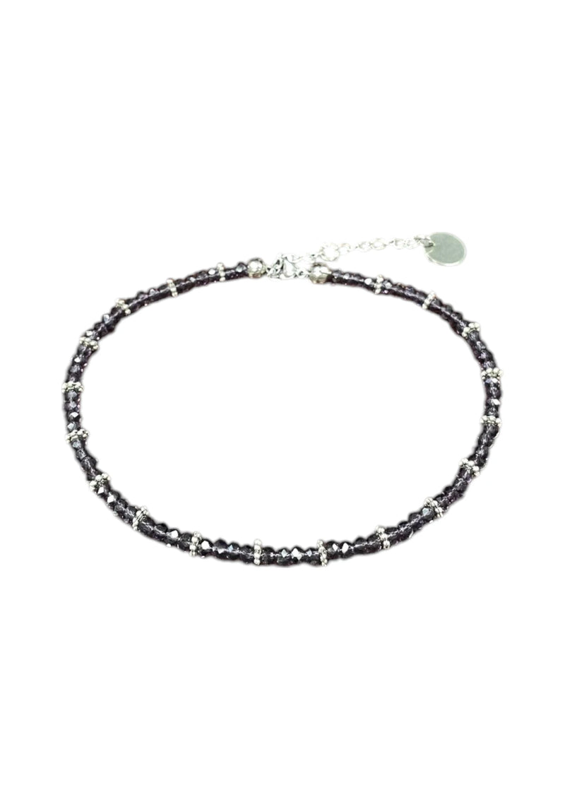 Sparkling Crystal Anklet with Extender Chain | A Touch of Summer Elegance