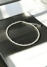 Sparkling Crystal Anklet with Sterling Silver Chain | A Touch of Summer Elegance