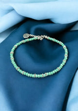 Sparkling Crystal Anklet with Sterling Silver Chain | A Touch of Summer Elegance