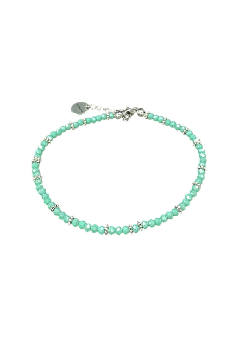 Sparkling Crystal Anklet with Extender Chain | A Touch of Summer Elegance