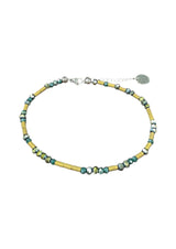 Sparkling Crystal Anklet with Sterling Silver Chain | A Touch of Summer Elegance