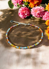 Sparkling Crystal Anklet with Extender Chain | A Touch of Summer Elegance