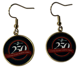 Officially Licensed Military Drop Earrings – 250th Anniversary Collection (Army, Navy, Marine)