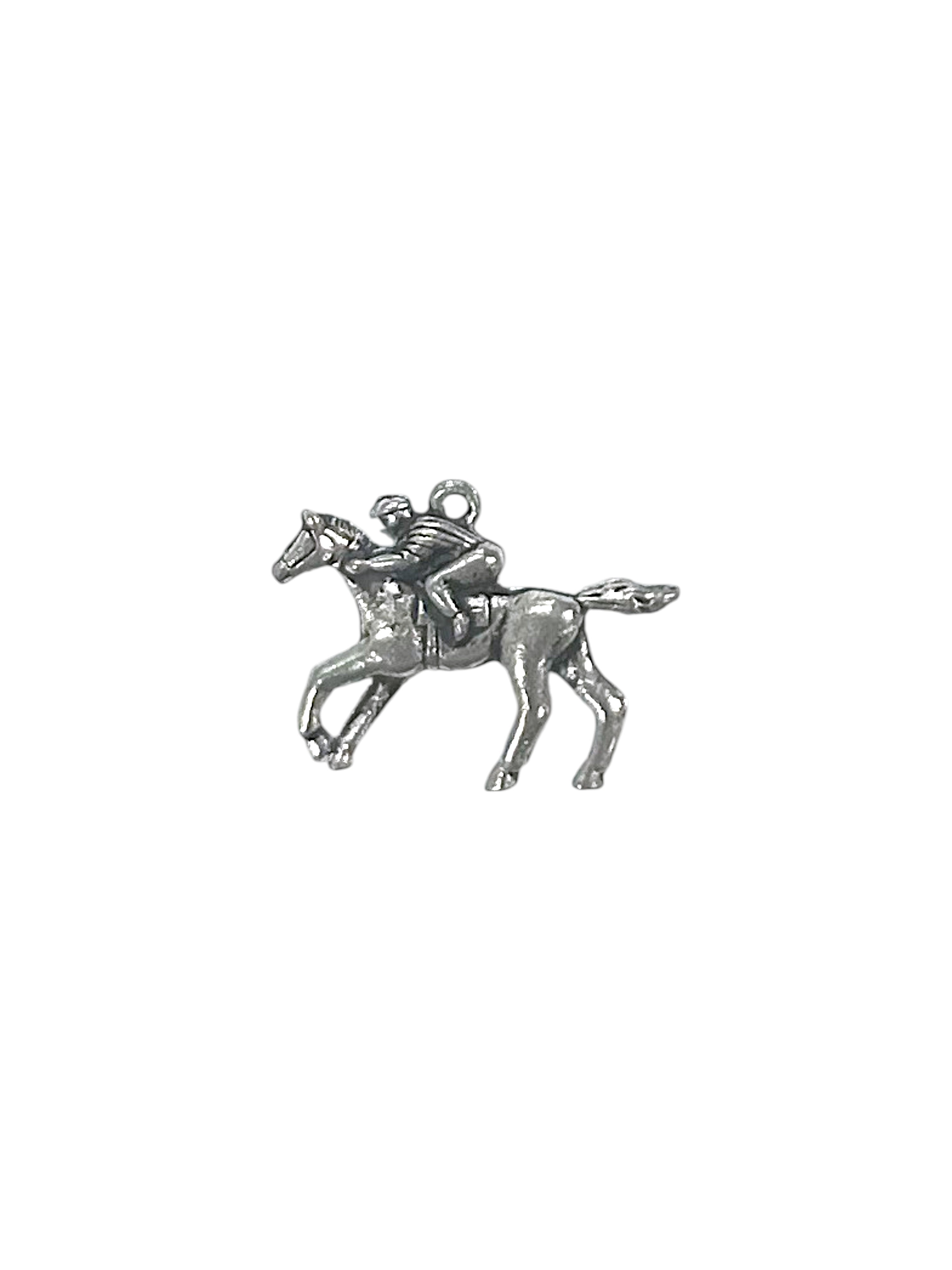 Silver Equestrian Horse Pewter Charm Pendent | Gift for Horse Lover | Travel Charm